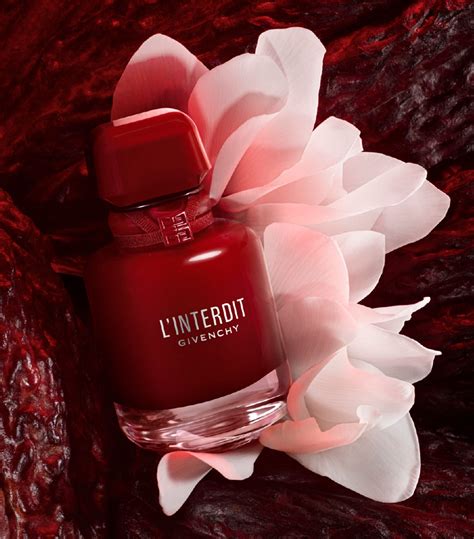 echantillon givenchy l'interdit rouge|l interdit givenchy price.